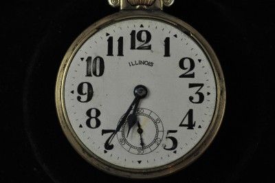   16S ILLINOIS 17J POCKETWATCH GRADE 706 DOUBLE ROLLER FROM 1918  