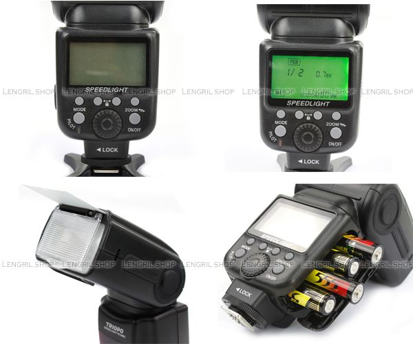 TR 980 Flashgun Speedlite For Canon 7D 60D 50D 40D 600D 1100D 550D 