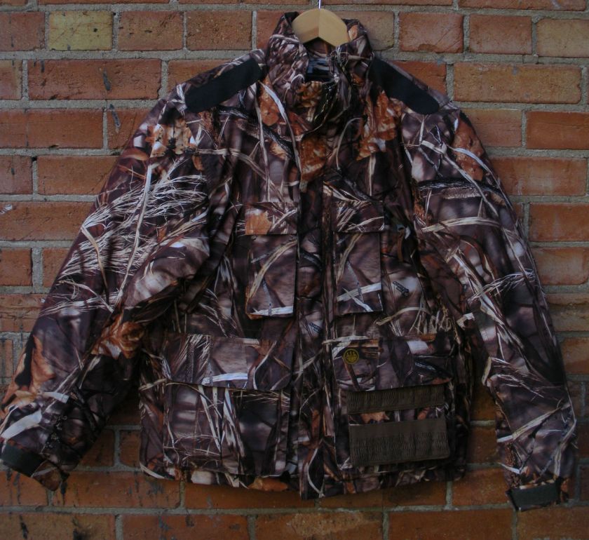 EUC S Mens Beretta Max4HD Camo Insulated Waterfowl Hunting Jacket 