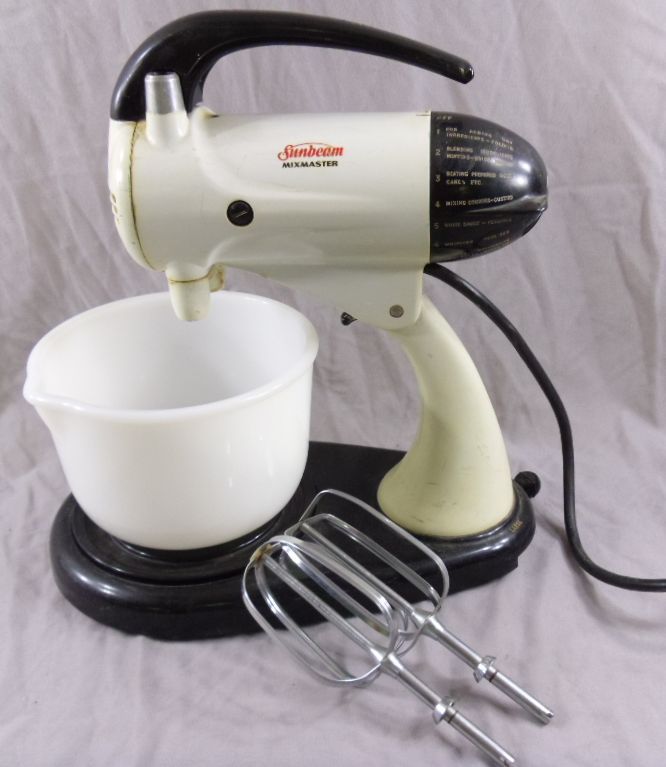 Vintage Sunbeam Mixmaster Electric Mixer With Bowl N/R  