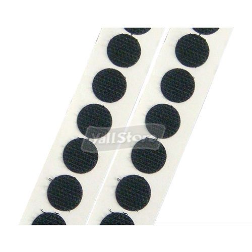 500 Pcs Black Velcoins Velcro Dots Self Adhesive Image  