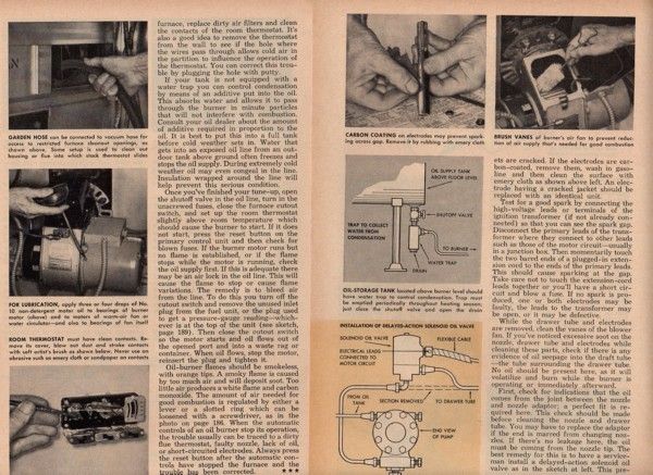 HOW TO TUNE UP SERVICE A OIL BURNER FURNACE HEATER DIY  