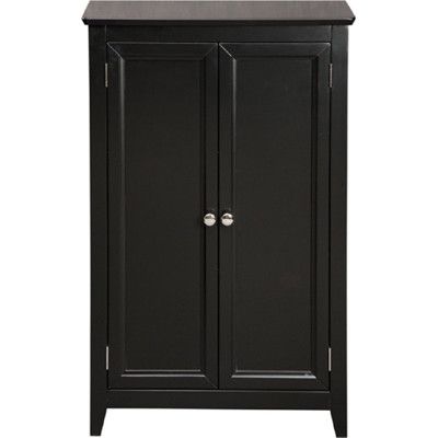 Simple Connect 2 Door Media Storage Cabinet Mocha Black  