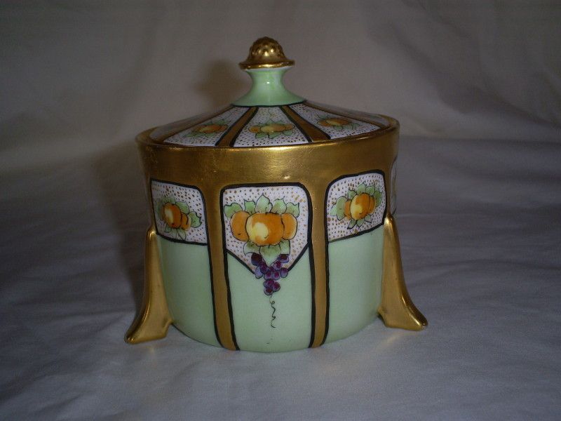 Bavaria Germany Thomas Heavy Gold Trim Candy Jar  