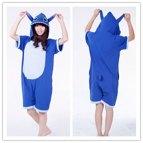 Pikachu Cosplay Anime Costume/Kigurumi lovers Pajamas /Short sleeve 