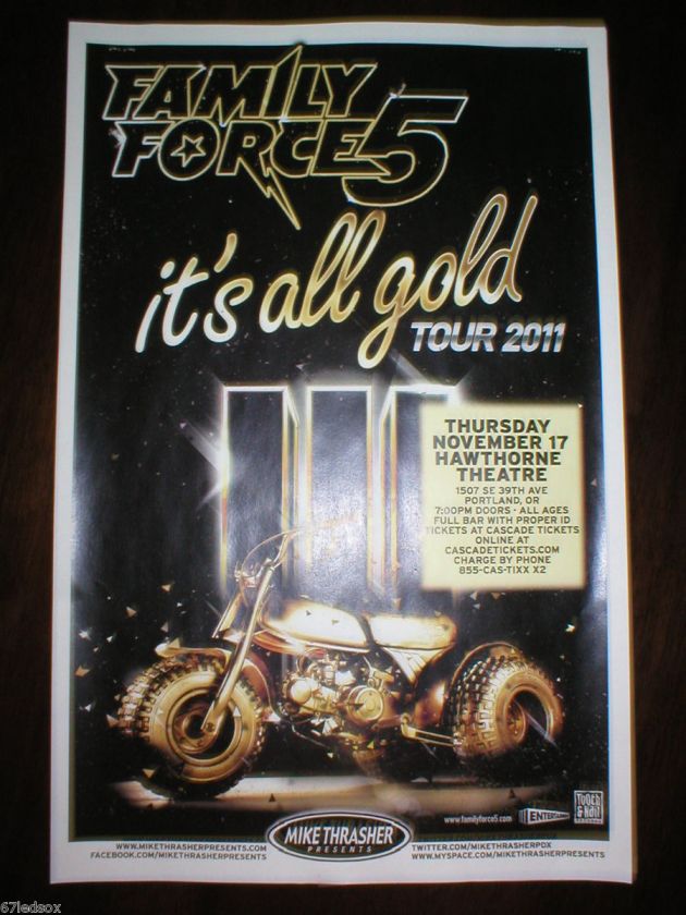 FAMiLY FORCE 5    2011 SHOW POSTER  