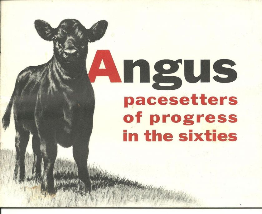 1960 Annual Report American Angus Association illustrated booklet 