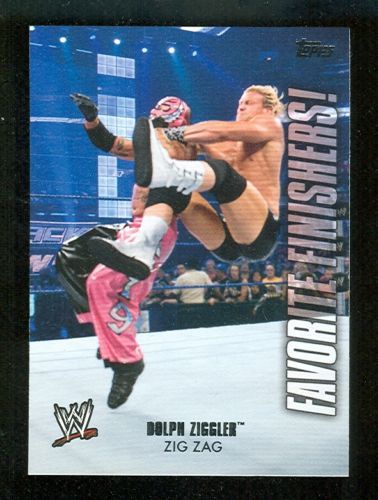 WWE DOLPH ZIGGLER 2010 TOPPS FAVORITE FINISHERS INSERT  