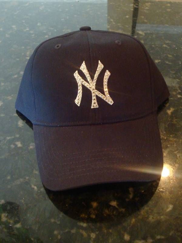 SWAROVSKI Embellished Rhinestone YANKEES Cap/Hat  