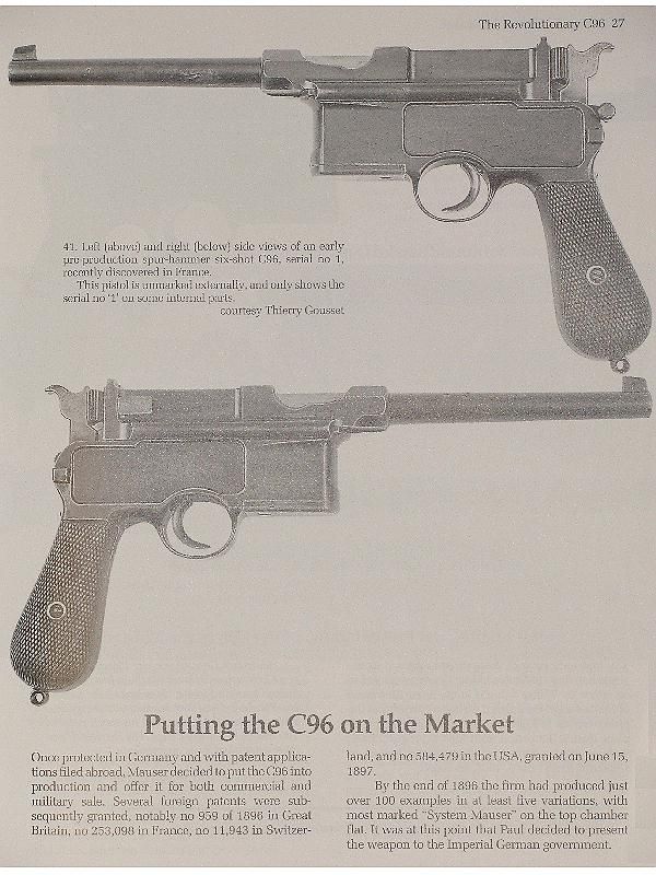 Mauser Pistolen P08 Luger HSc 1914 C96 Signed by Author  