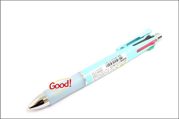 Zebra Clip On 1000 4 Color Ballpoint Multi Pen + Pencil   Light Blue 