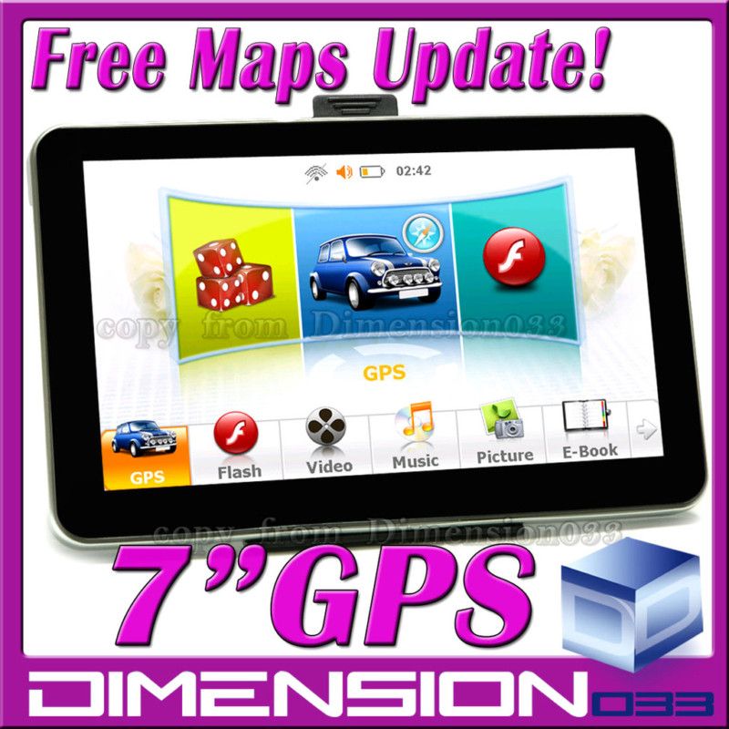 Inch Portable GPS 4GB HD Screen CE6.0 GPS 2011 Map FM  