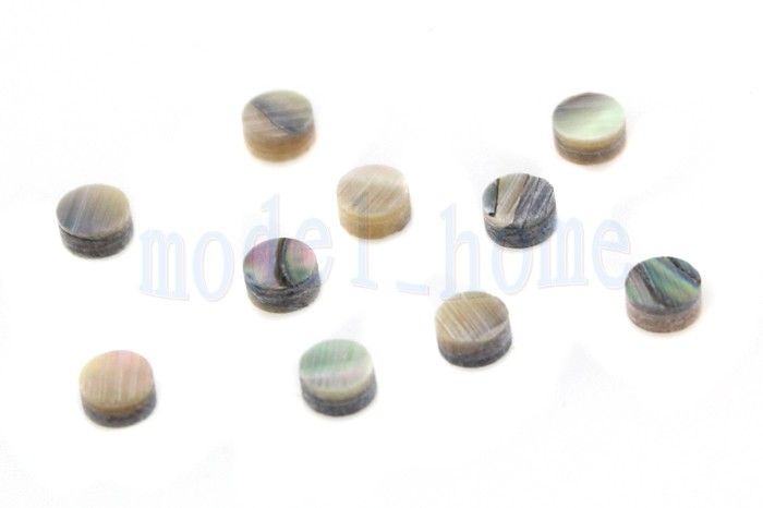 Green Abalone Inlay 20 pieces Guitar Dots 6mm  