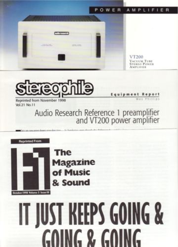 Audio Research VT 200 Brochures  