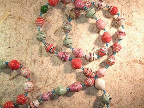African Recycled Paper necklace choker Africa jnpm122  