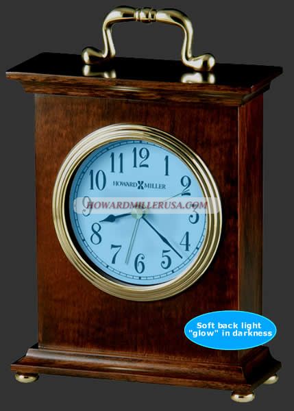   Bracket style tabletop alarm clock finished Cherry ISAIAH  