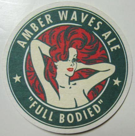 AMBER WAVES ALE Beer COASTER Capitol City WASHINGTON DC  