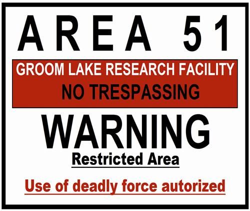 AREA 51 GROOM LAKE WARNING SIGN RESEARCH MOUSE PAD UFO  