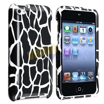 new generic snap on case for apple ipod touch 4th gen black giraffe 