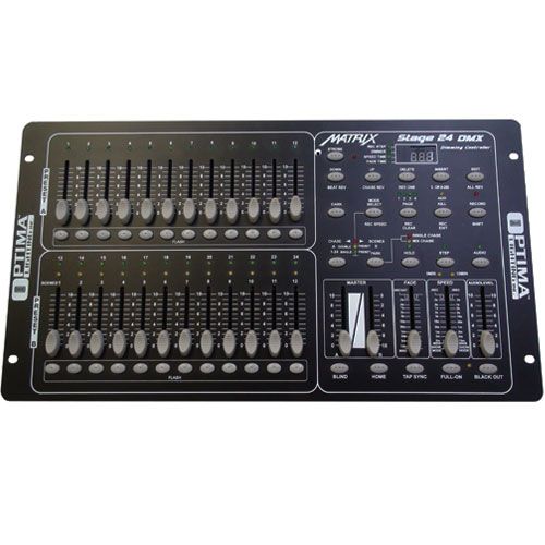 MATRIX 24 CHANNEL DMX PROGRAMABLE DIMMING CONSOLE  