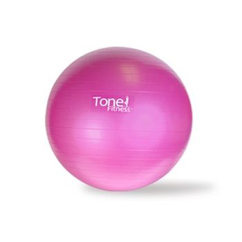 Tone Fitness 55cm Burst Resistance Exercise Ball w/ DVD  