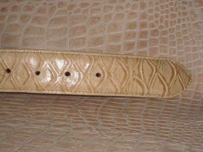 Embossed Ant Eater Sand/Tan Belts  