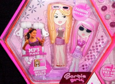 NEW BARBIE GIRLS  PINK PLAYER 512MB DELUXE GIFT SET 027084483017 