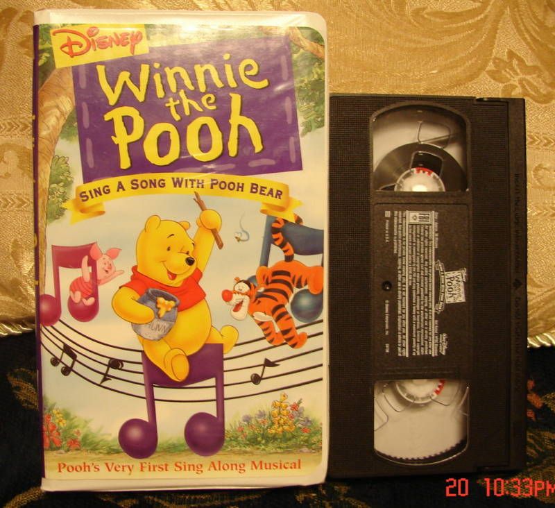 Disneys Sing a Song with POOH BEAR Vhs Video $2.75Ship 786936071368 