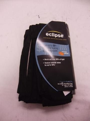 Eclipse Suede Thermaback energy saving Blackout curtain 42 W x 84 L 