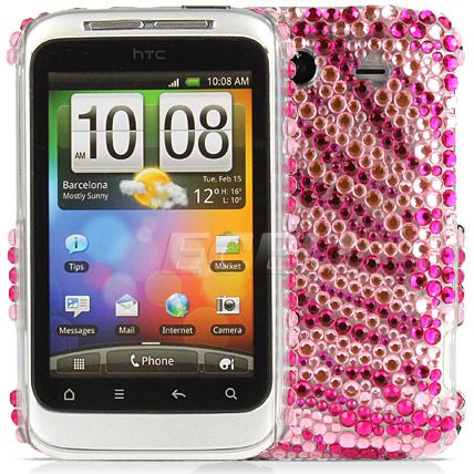   Designer Range   Crystal Bling Back Case Cover for HTC Wildfire S