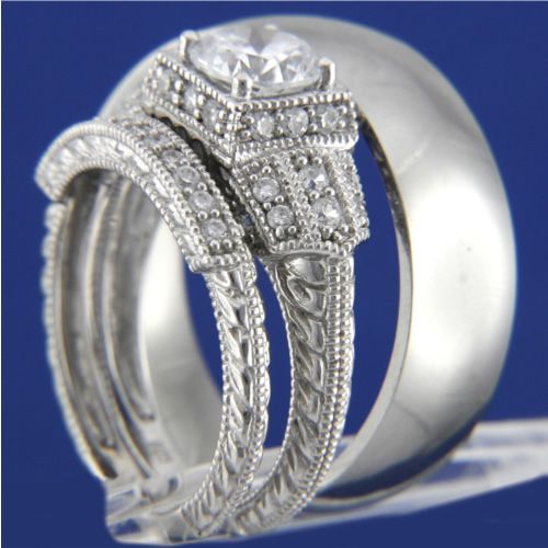   HERS Engagement Wedding Bridal Band Ring Mens Womens Set New  