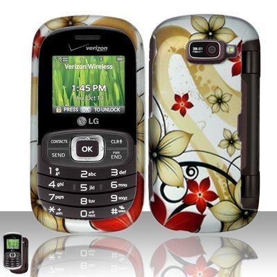   Octane VN530   Autumn Flower Rubberized Hard Case Phone Cover  