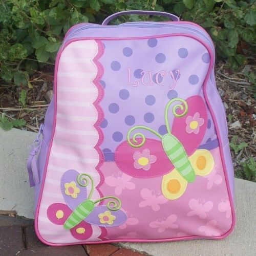 Personalized Childs Embroidered Butterfly Backpack  