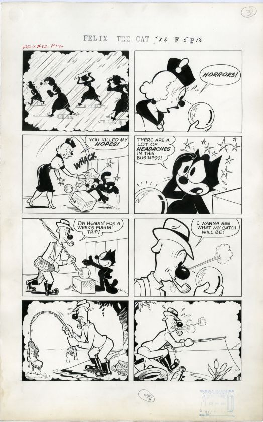 JOE ORIOLO   FELIX THE CAT #82 COMPLETE 5 PAGE STORY A SMALL FORTUNE 