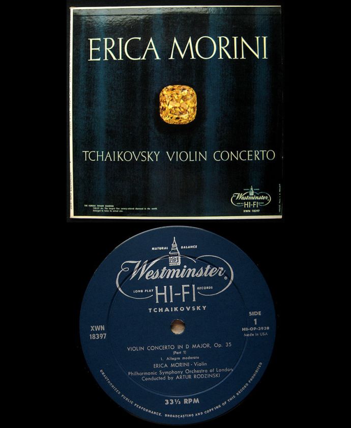 ERICA MORINI TCHAIKOVSKY VIOLIN CONCERTO WESTMINSTER  