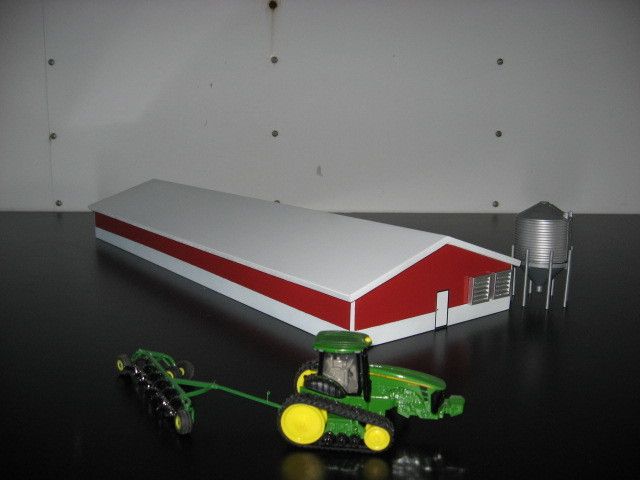 Farm custom Machine Shed 1/64 white/red Hog Building  