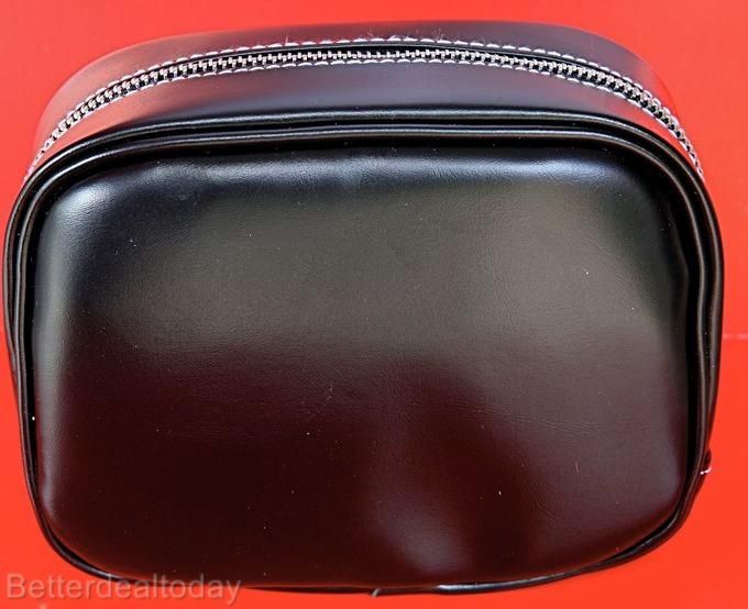 lab cosmetic beauty makeup purse travel case black  