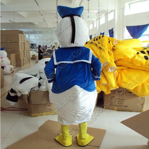 Couple Donald Duck And Daisy Mascot Costume Adult Party Dress Animal 