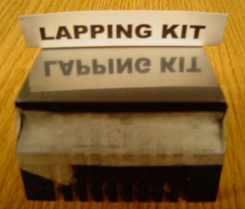 HS Lapping Kit + Thermal Compound SUPERCOOLS CPUs » NEW  