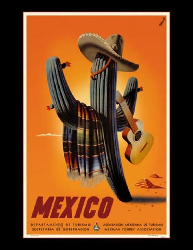 Travel Saguaro cactus Welcome to Mexico Sombrero  