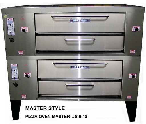 NEW ATTIAS MASTER JS 6 18 6 PIE PIZZA OVENS DOUBLE DECK  