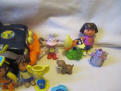 DORA THE EXPLORER DIEGO TRUCK FIGURES JUNGLE ANIMALS BABY PRESCHOOL 