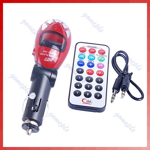 New Car  Player Modulator Wireless FM Transmitter USB SD MMC Slot 