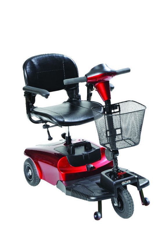   Bobcat Red 3 Wheel Electric Compact Mobility Power Scooter Wheelchair