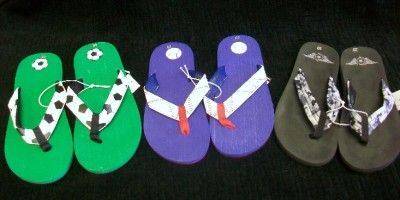 BOYS Athlete Thong FLIP FLOP SANDALS   You Pick Style SOCCER BASEBALL 