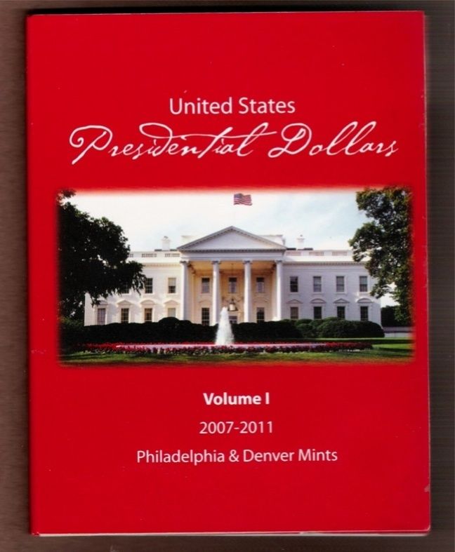 Presidential Dollars Coin Folders Vol 1 & 2, P&D Mints  