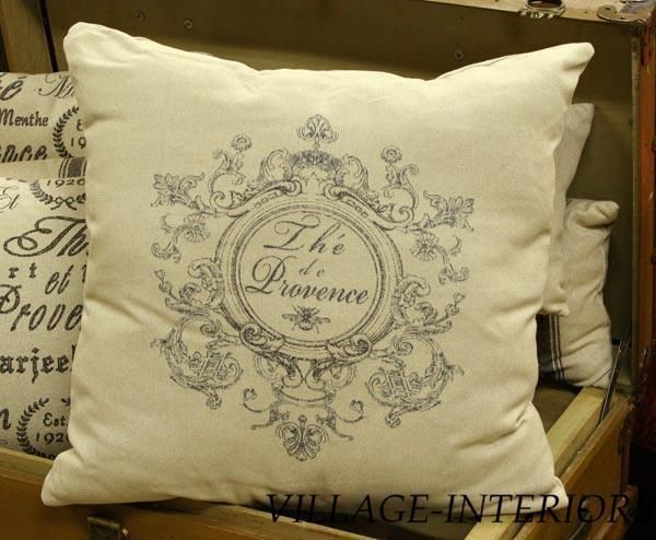 FRENCH EPHEMERA TEA HOUSE BLACK GRAIN SACK 24 PILLOW  