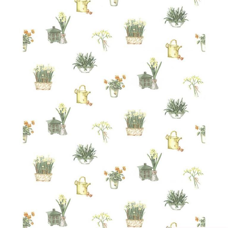 Norwall Gardening Motif DBL Wallpaper Roll KC18567L*D*  