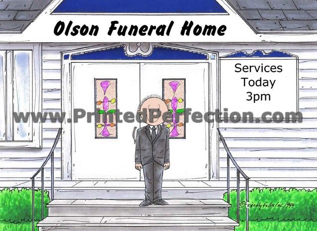 FUNERAL DIRECTOR   Custom Cartoon Gift, Many Options for 