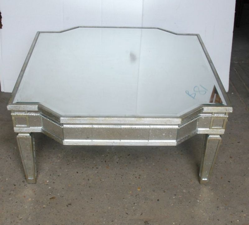 Funky Art Deco Mirrored Coffee Table Mirror Furniture  